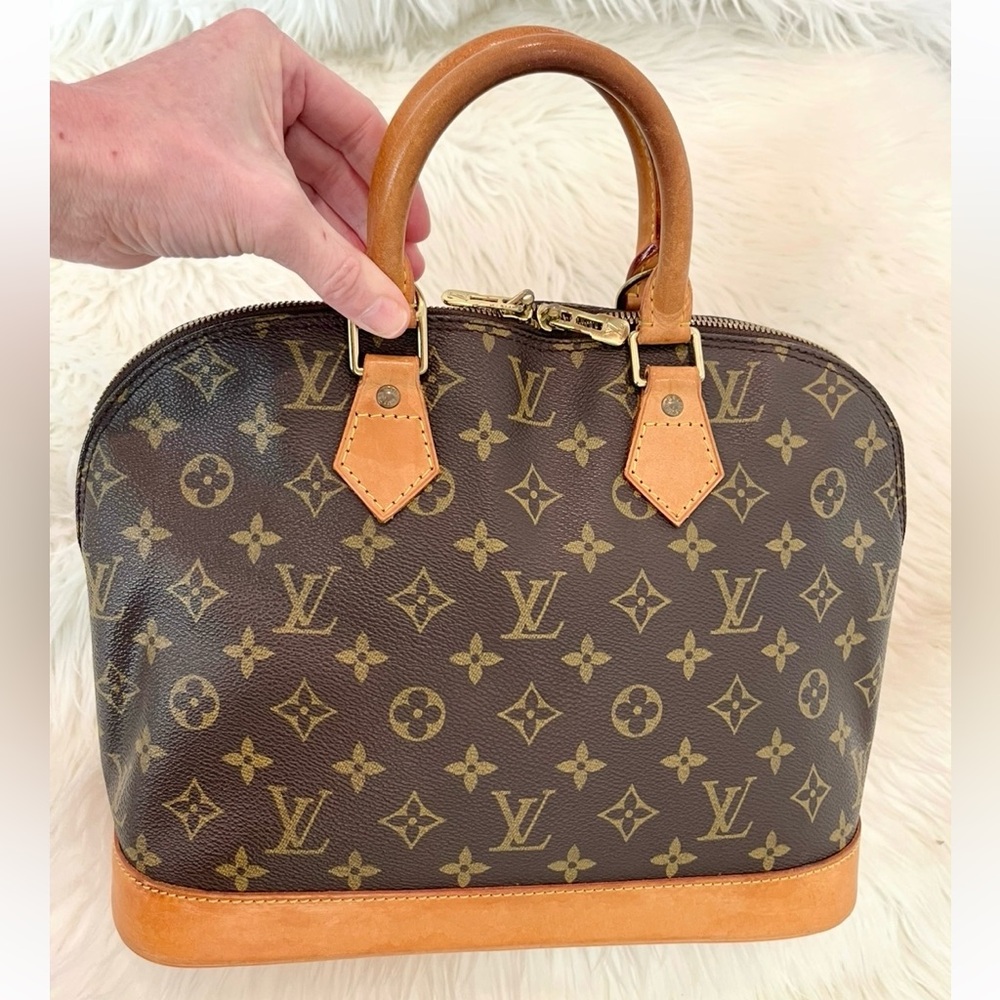 Louis Vuitton Alma PM Handbag Bag Tote Boston Bag - Picture 4 of 14